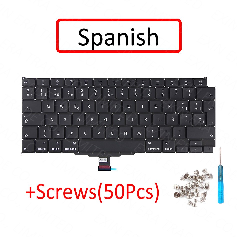 A2179 Keyboard EU UK US English FR French SP Spanish DE German Italian Danish for MacBook Air Retina 13" A2179 Year