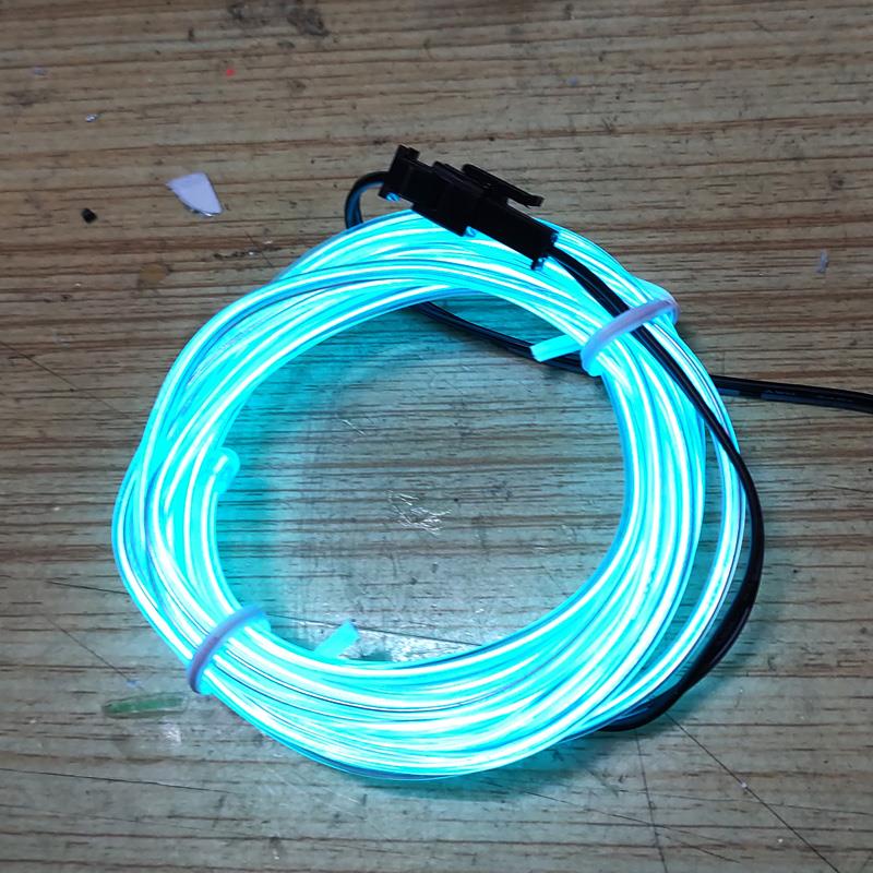 Glowing Line Light Neon Light To Do Word Material Handmade Model Mini Neon Light Line Thin: 1m Battery ice blue