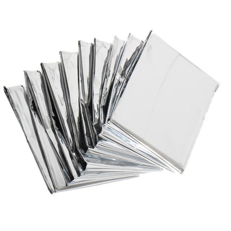 Láminas de aluminio para mantener el calor, película Mylar reflectante multiusos, manta fina, suministros de casa verde para tienda de casa, 5 uds./6 uds.