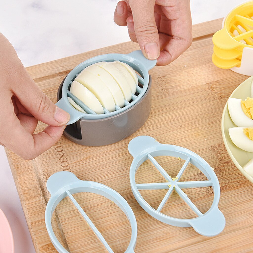 Three In One Wheat Straw Egg Cutter Convenient Multifunctional Split Device Food Divider Slicer Egg Slicer Tool Kitchen Tool