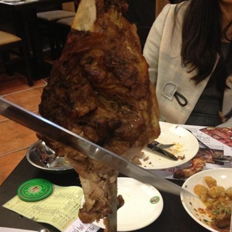 Rosenice 2 stk rustfrit stål grill kniv og gaffel bestik redskaber kød udskærings sæt grill værktøj