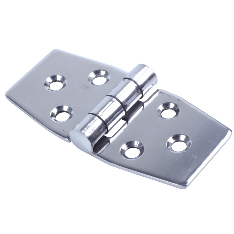1x 3" Stainless Steel Boat Marine Grade Flush Door Hatch Compartment Hinges Silver: Default Title