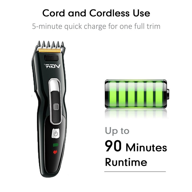 VGR V-040 Hair Clippers for Men Cordless Hair Clippers Beard Trimmer IPX7 Waterproof USB Rechargeable Hair Cutting