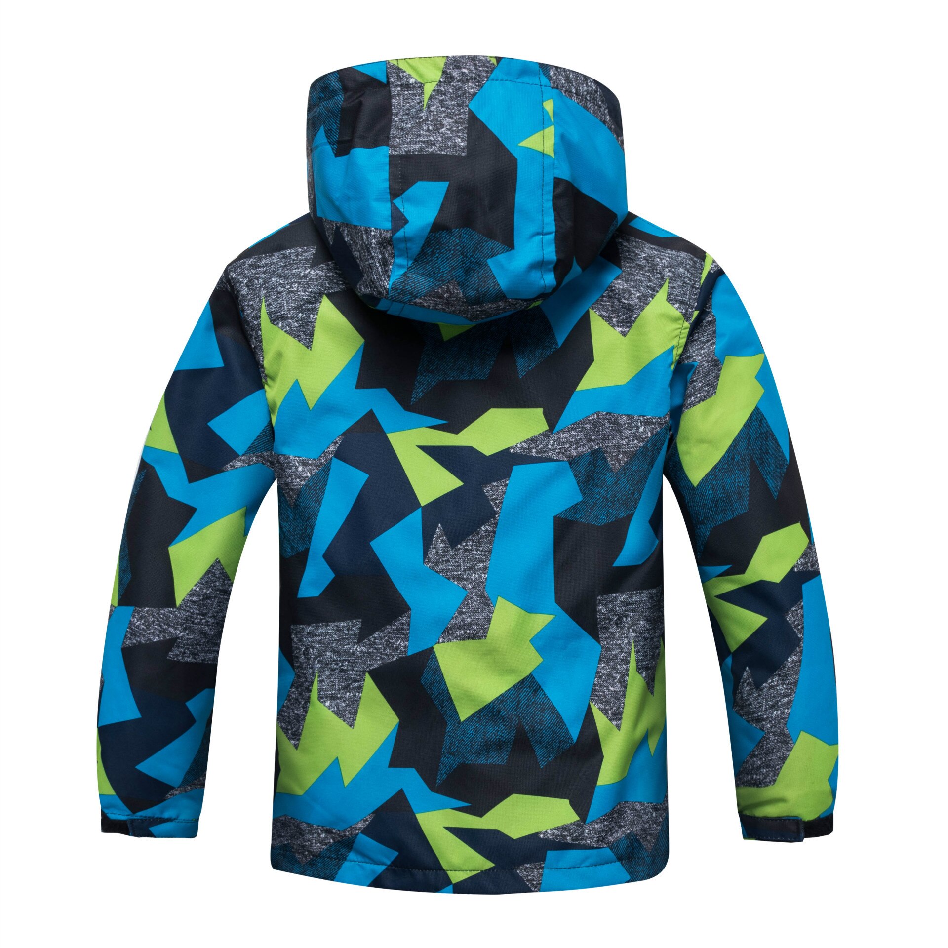 Abrigo de camuflaje para niños con gabardina impermeable a prueba de viento de felpa abrigo superior para niños