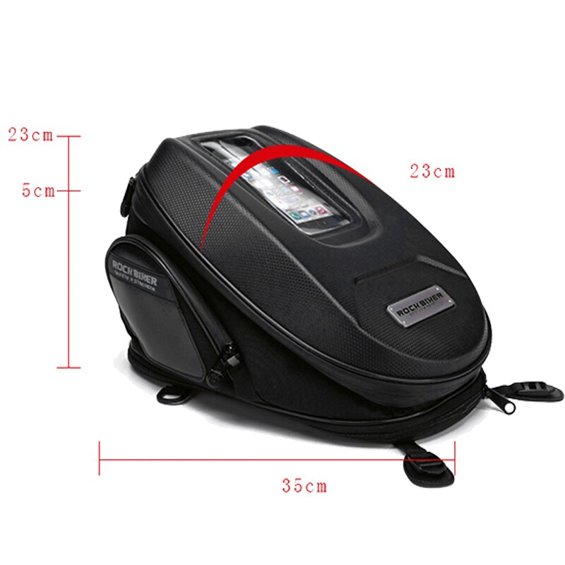 Hard Shell Motorcycle Tank Bag Big Screen Navigation Bag Phone Motorcycle Saddle Bag Waterproof Tail Luggage Oil Sacoche Moto