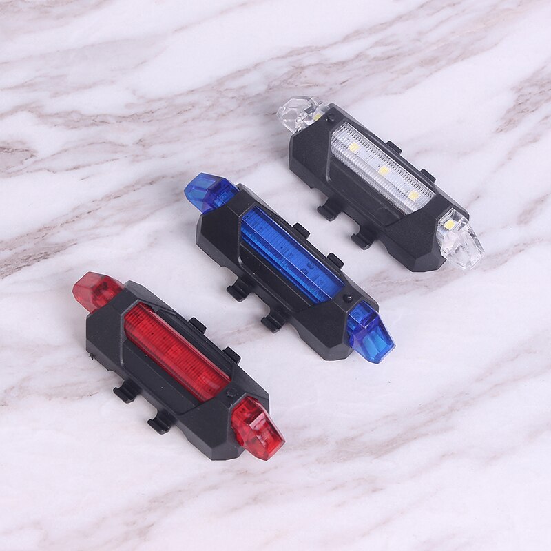 Usb Oplaadbare Fiets Led Achterlicht Fiets Veiligheid Fietsen Waarschuwing Achter Lamp