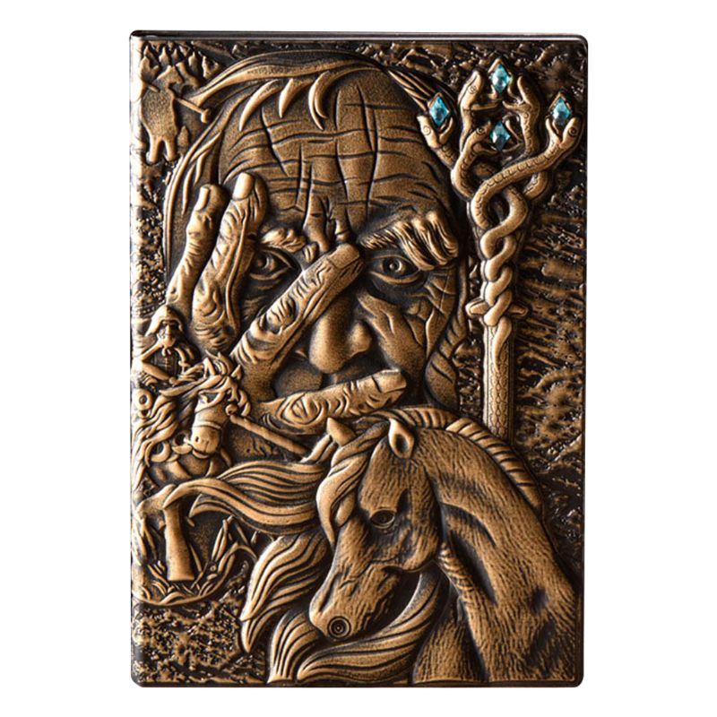 The Magic Embossed A5 Leather Notebook Journal Notepad Travel Diary Planner Book School Office Supplies