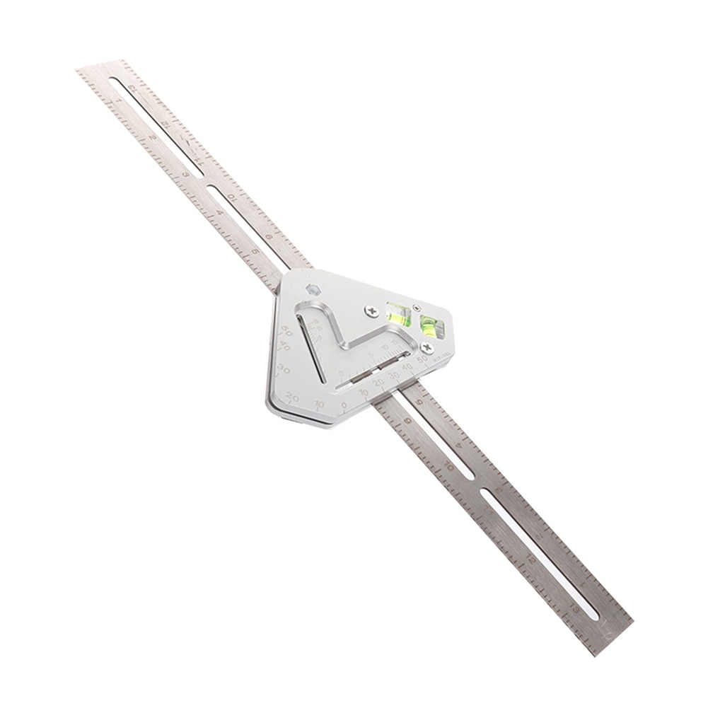 Multi-function Stainless Steel Adjustable Angle Measuring Ruler Line Painted Roof Revolutionizing Carpentry Utensil for Woodwork