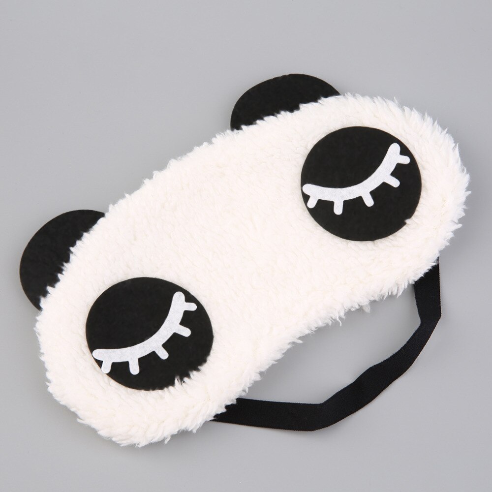 1 st söt panda sovande ansikte ögonmask ögonbindel skugga reser sömn ögonhjälp 4 typer