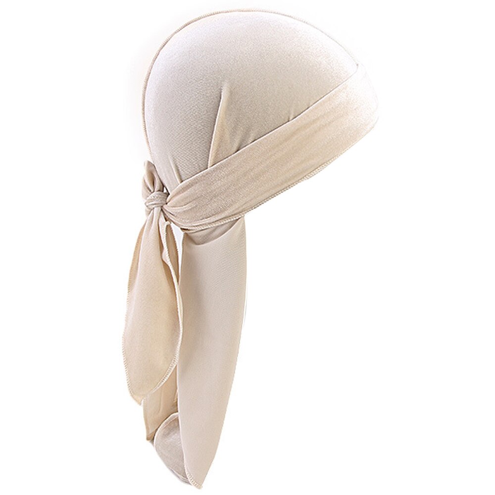DIHOPE longue queue soyeuse écharpe musulmane Doo chiffon Pirate chapeau Durag chimio casquette crâne chapeau Turban bandeau cheveux Bandanas 12 couleurs pour choisir: 11