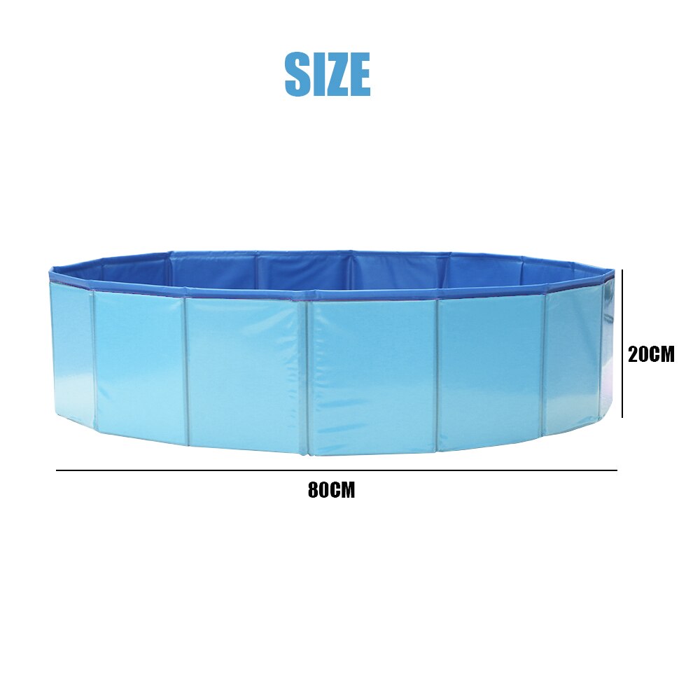 Foldable Pet Dog Swimming Pool PVC Washing Pond Dog Tub Bed Large Small Dog Swimming House Bed Summer Pool