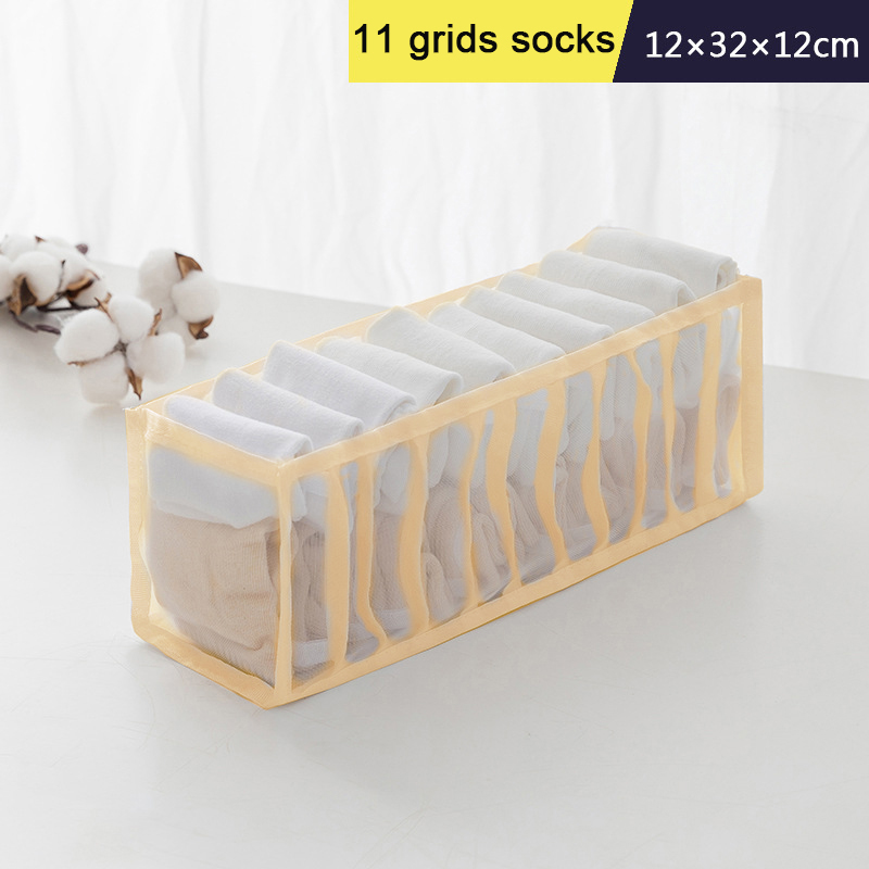 Organizer für Unterwäsche, BH-Organizer, Aufbewahrungsbox, Höschen, Socken, Aufbewahrung, Organisation, Kleiderschrank, Kleidung, Organizer, Schubladenabscheider: Schokolade