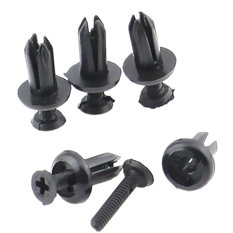 QFHETJIE-sujetadores automotrices de 5mm, remaches de expansión de plástico de uso Universal, Clips tipo Push-Type de puerta de carpeta de decoración de coche, 100 Uds.