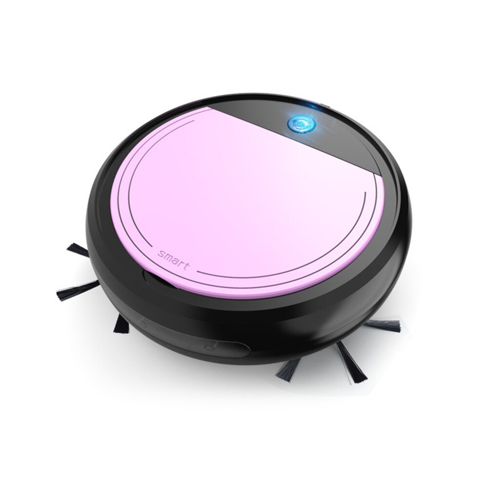 Machine intelligente Mini Robot de nettoyage aspirateur automatique USB chargeur balayeuse pratique Portable machine de nettoyage à sec et humide: violet