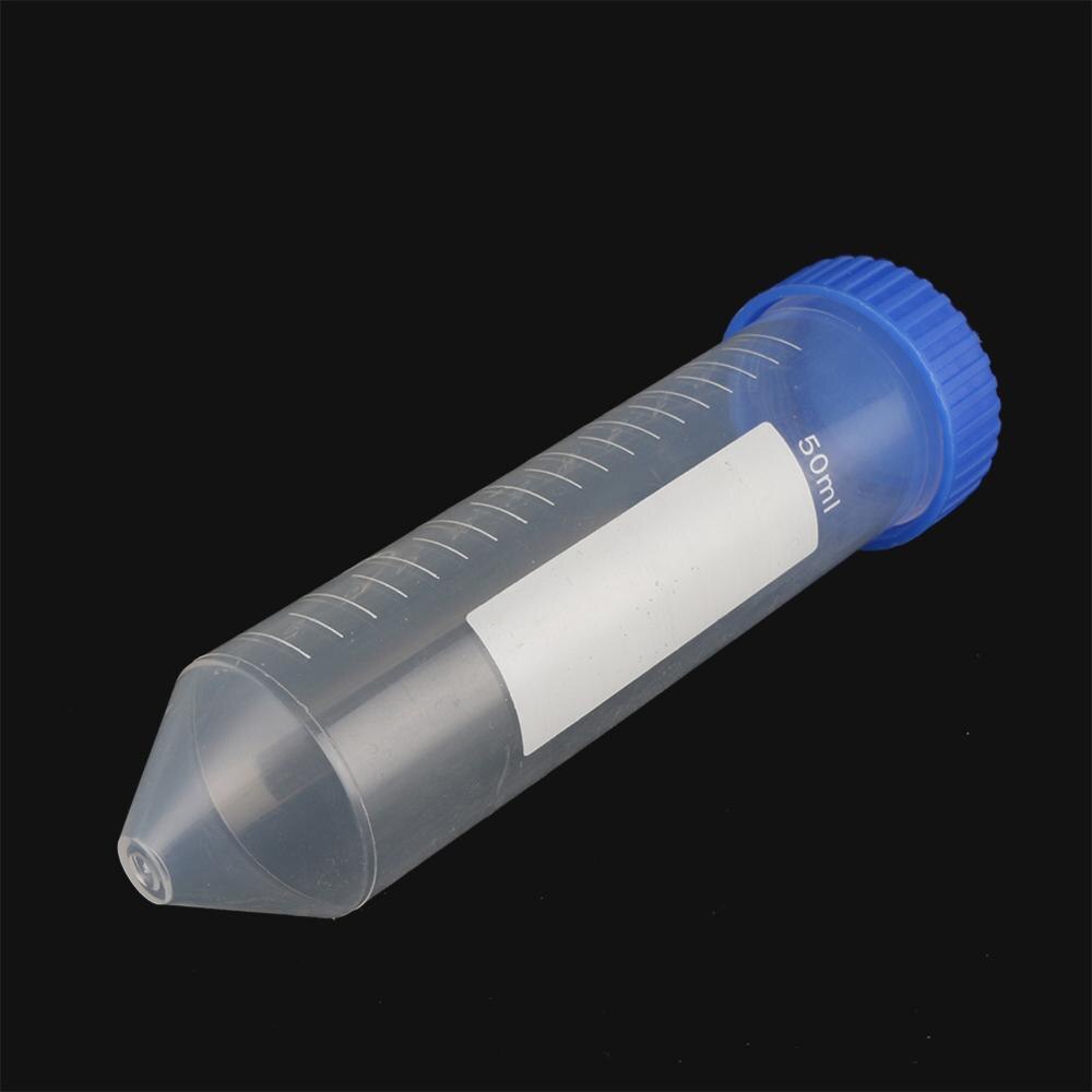 10 Pcs 50Ml Schroef Cap Cone Bodem Centrifugebuis Met Schaal Sample Vial Container Laboratorium Benodigdheden