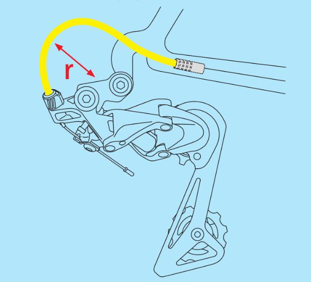 1 Pcs Shimano Sis OT-RS900 Racefiets Fiets Achterderailleur Shift Kabel Behuizing Voor R8000 R9100