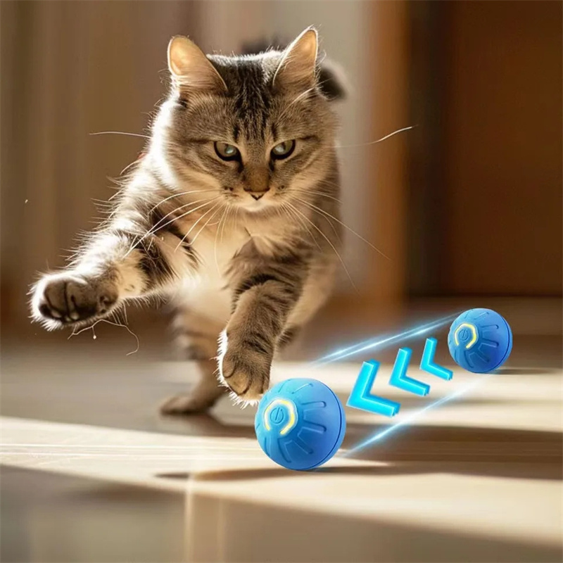 Bola de brinquedo inteligente para cachorro, brinquedo interativo eletrônico para animais de estimação, bola móvel, usb, movimento automático, saltando para filhote de cachorro, presente de aniversário, produtos para gatos