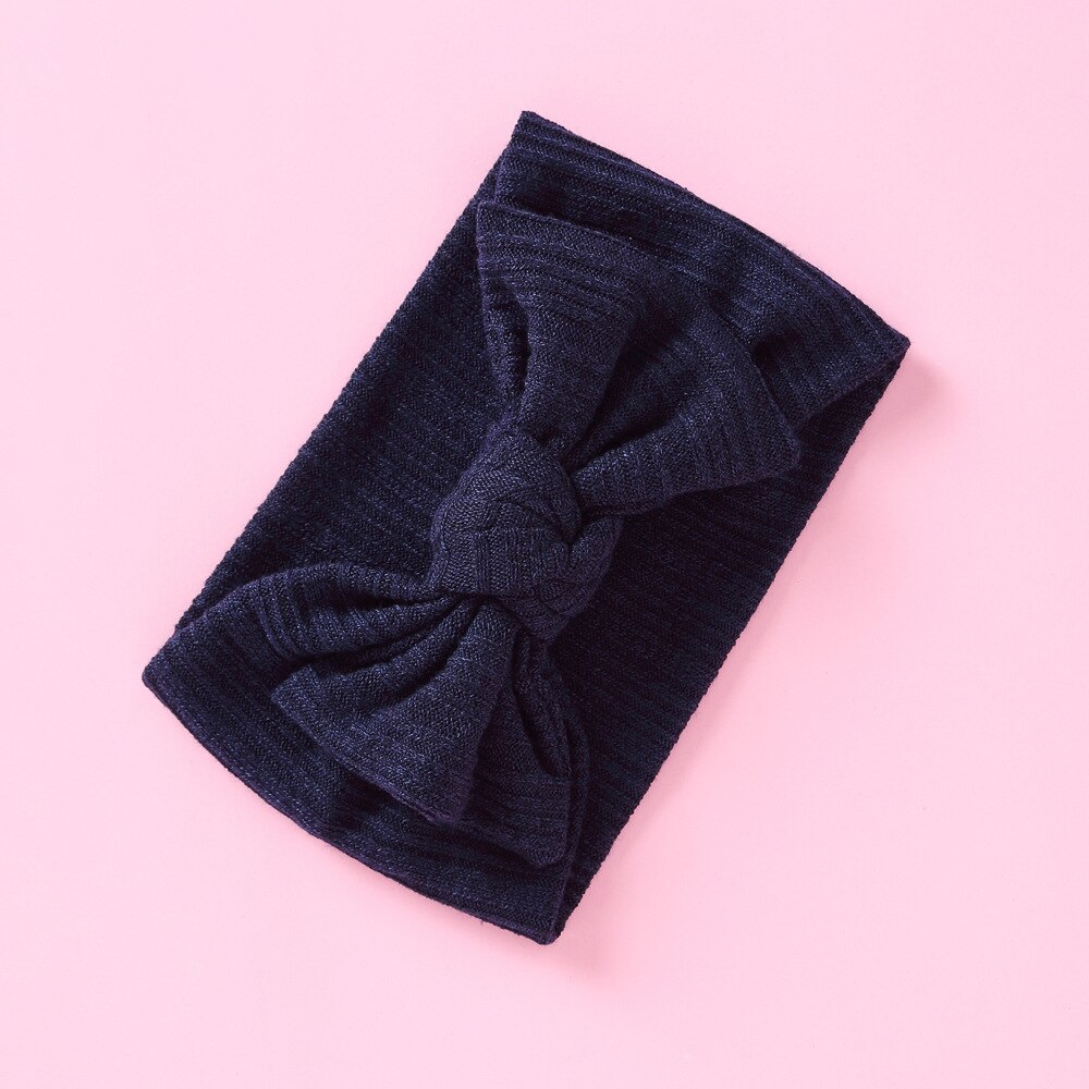 Winter Baby Hoofdband Wollen Meisjes Wide Headwrap Snoep Kleur Kinderen Oor Warmer Haarbanden Pasgeboren Tulband Zachte Hoofdbanden: 12