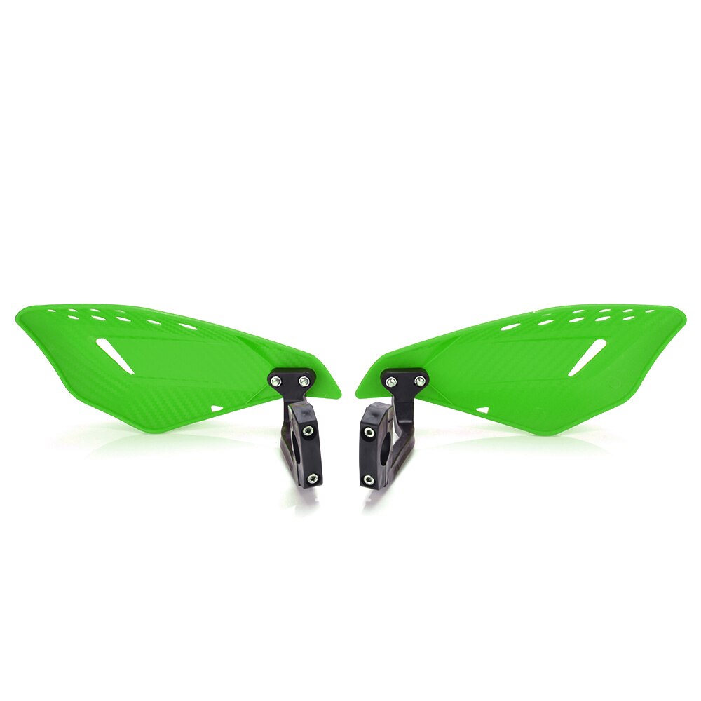 Universal motorcykel abs handskydd atv cykel handskydd 22mm 7/8 "motocross styr handskydd skydd vänster / höger handskydd: Grön