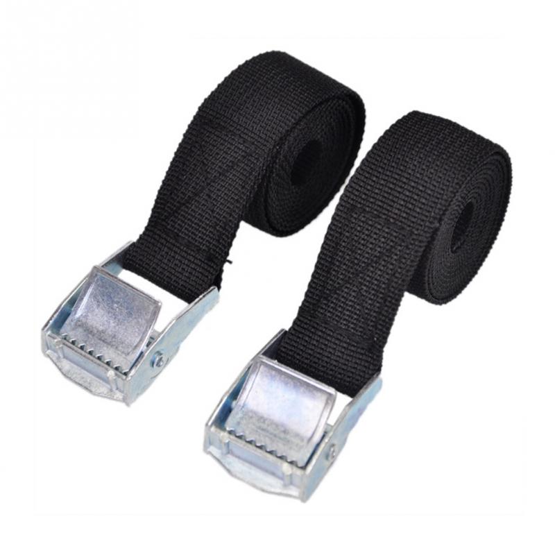 2pcs Car Cargo Fastener Truck Ratchet Belt Heavy Duty Multifunctional With Buckle Bike Zinc Alloy Lashing Tie Down Strap Strong