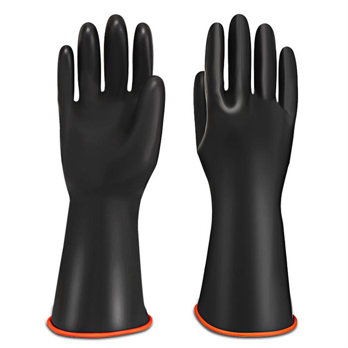 35/45/55Cm Zware Chemische Slip Rubberen Handschoenen Zuur Olie Slip Latex Handschoenen Voor Thuis Industrie veiligheid Werkhandschoenen: 35cm