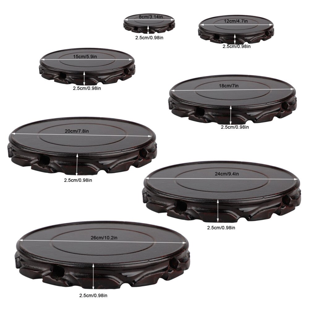 Garden Flower Pot Stand Wooden Plant Stand Flower Pot Base Holder For Gardening Interior Decoration Living Room