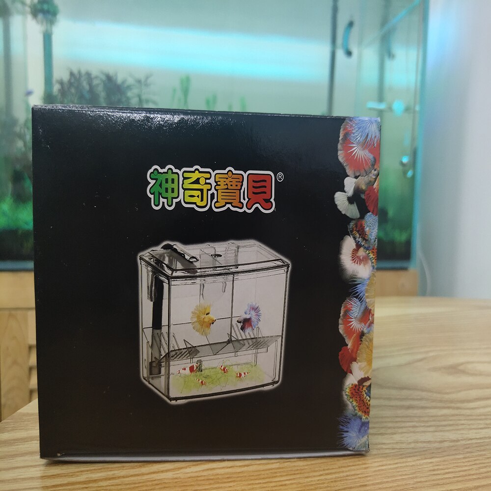 Neue Acryl Aquarium Aquarium Zucht Kasten Luft Drived Wasser Fließende Trennung Zucht Kasten Aquario Kleine Fisch Kasten Anlage Panzer