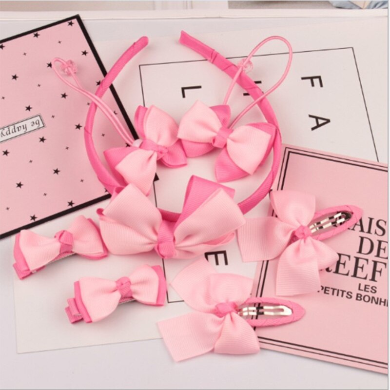 Children's Hair Ornament Headband Girl's Headband Hair Rope Baby Hair Clip Head Accessories Set