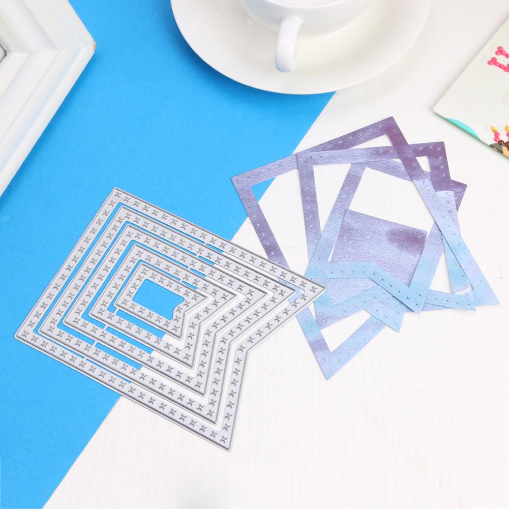 Metall Schneiden Stirbt Kreis Rahmen Schablonen für DIY Scrapbooking Präge Papier Hochzeit Karten Sterben Schnitte Foto Album Machen Handwerk