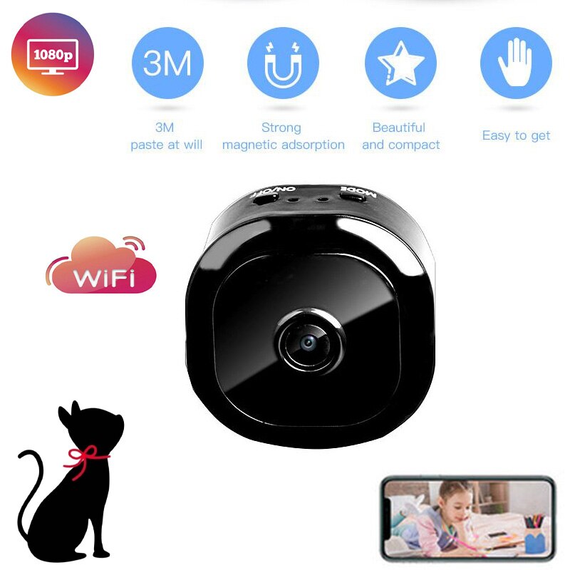 Hd 1080P Wifi Mini Geheime Camera Nachtzicht Bewegingsdetectie Camcorder Home Security Monitoring Remote View Video Recorder