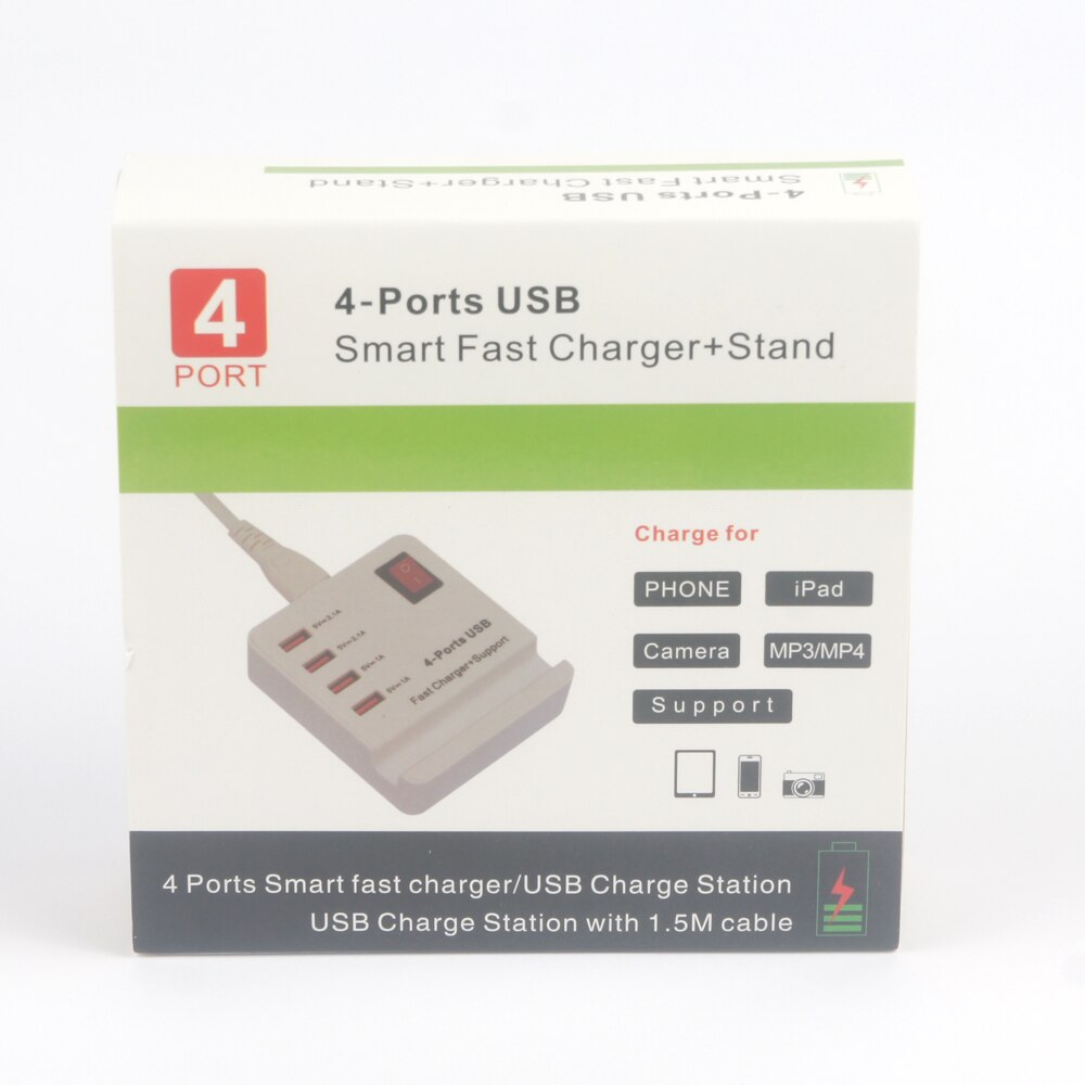 4-Port Devices USB Fast Charging Dock Station 2.1A Smart Charger Stand usb chanrger