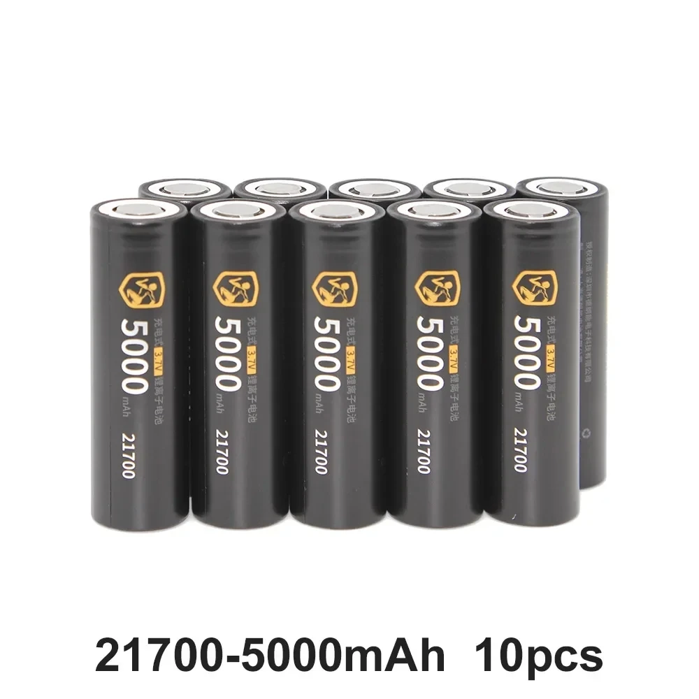 Batteria 21700 DLGPOWER 5000mAh Batterie ricaricabili agli ioni di litio ad alta potenza ricaricabili ad alta capacità da 3,7 V per elettrodomestici