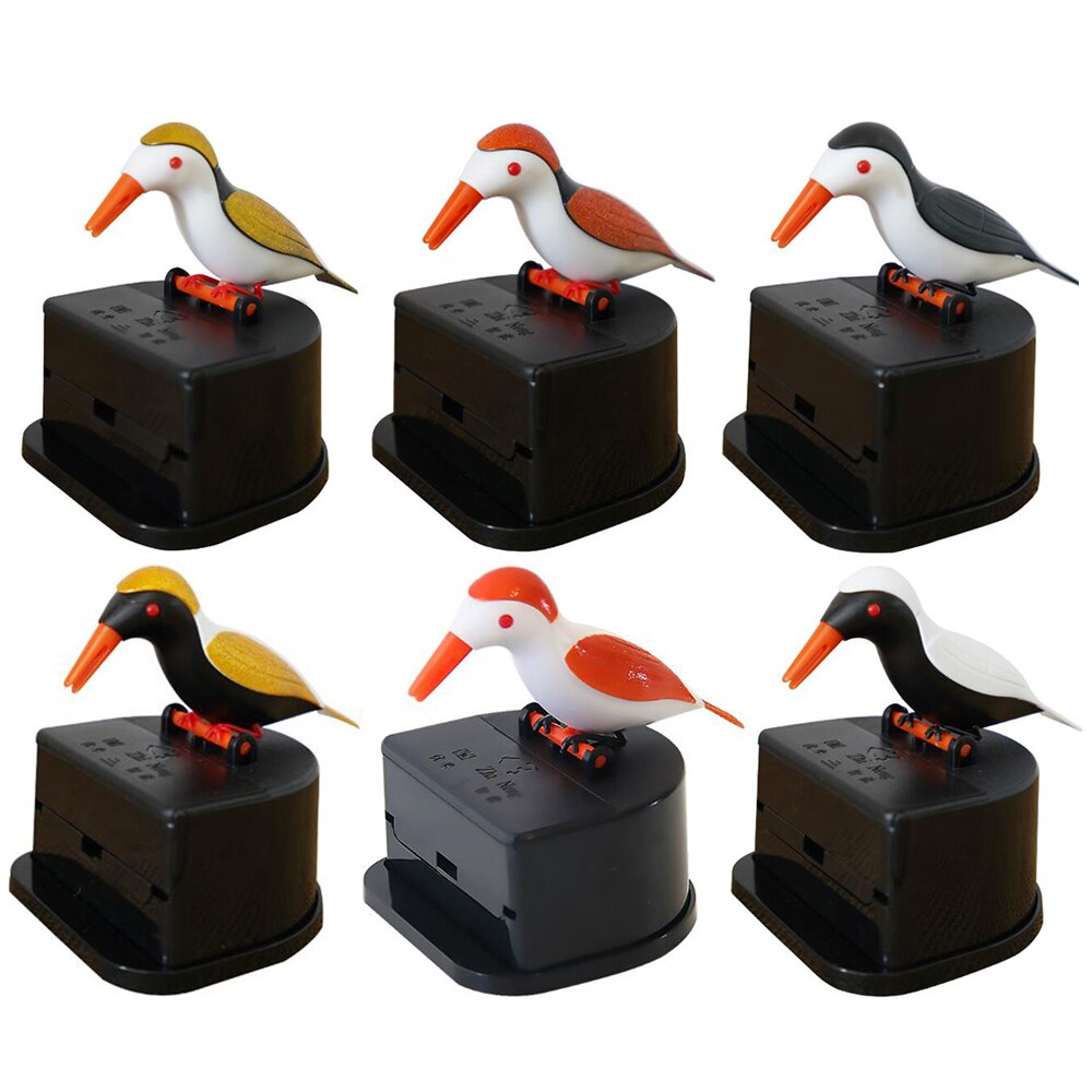 Cute Hummingbird Toothpick Dispenser Automatic Bird Toothpick Box with Toothpick Cleaning Teeth Secret Stash Tandenstokers 2