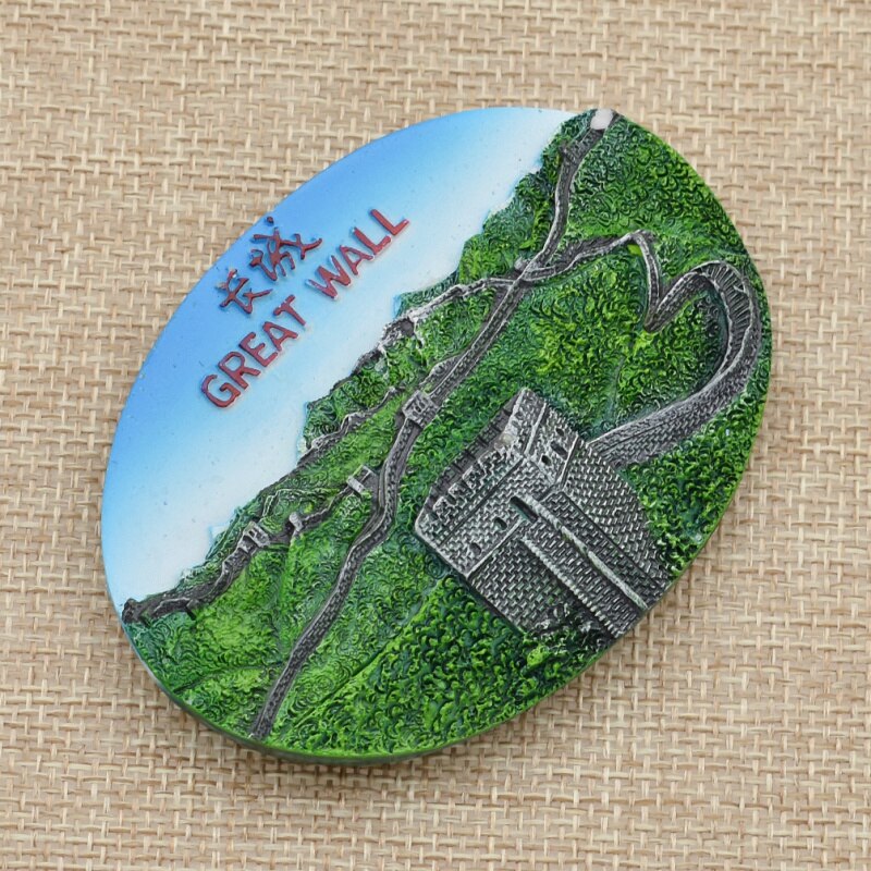 The Great Wall Fridge Magnet Tourist Souvenir Beijing Famous Landscape Refrigerator Magnetic Sticker Home Kitchen Decor
