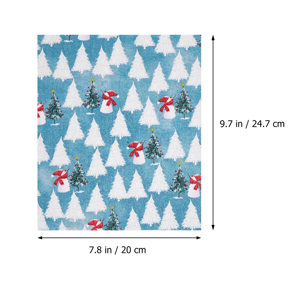 20pcs Christmas Patchwork Cloth Pretty Lovely Durable Cloth Piece Sewing Fabric DIY Cloth Sheet Christmas Fabric Cloth