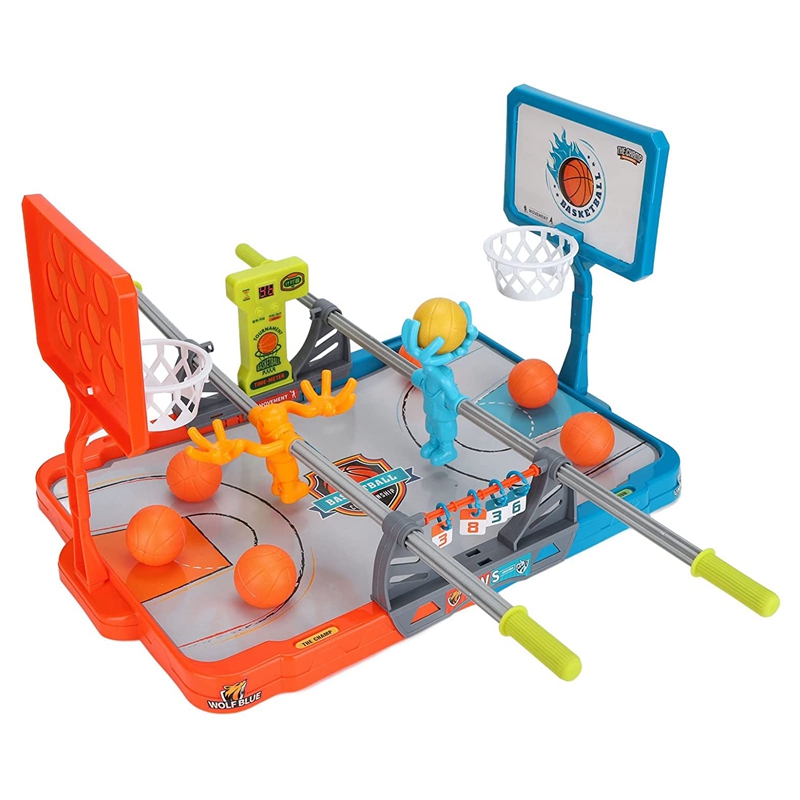 Basketball-Spiel Spielzeug 2 Spieler Kompakte Schreibtisch Spielzeug Schreibtisch Tisch Basketball Spiele einstellen Beste Idee für Jungen und Mädchen: Ursprünglich Titel