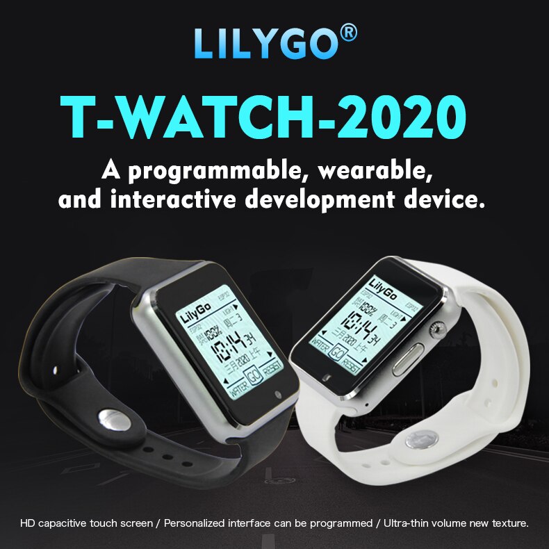 LILYGO® TTGO T-Watch ESP32 Main Chip 1.54 Inch Touch Display Programmable Wearable Environmental Interaction