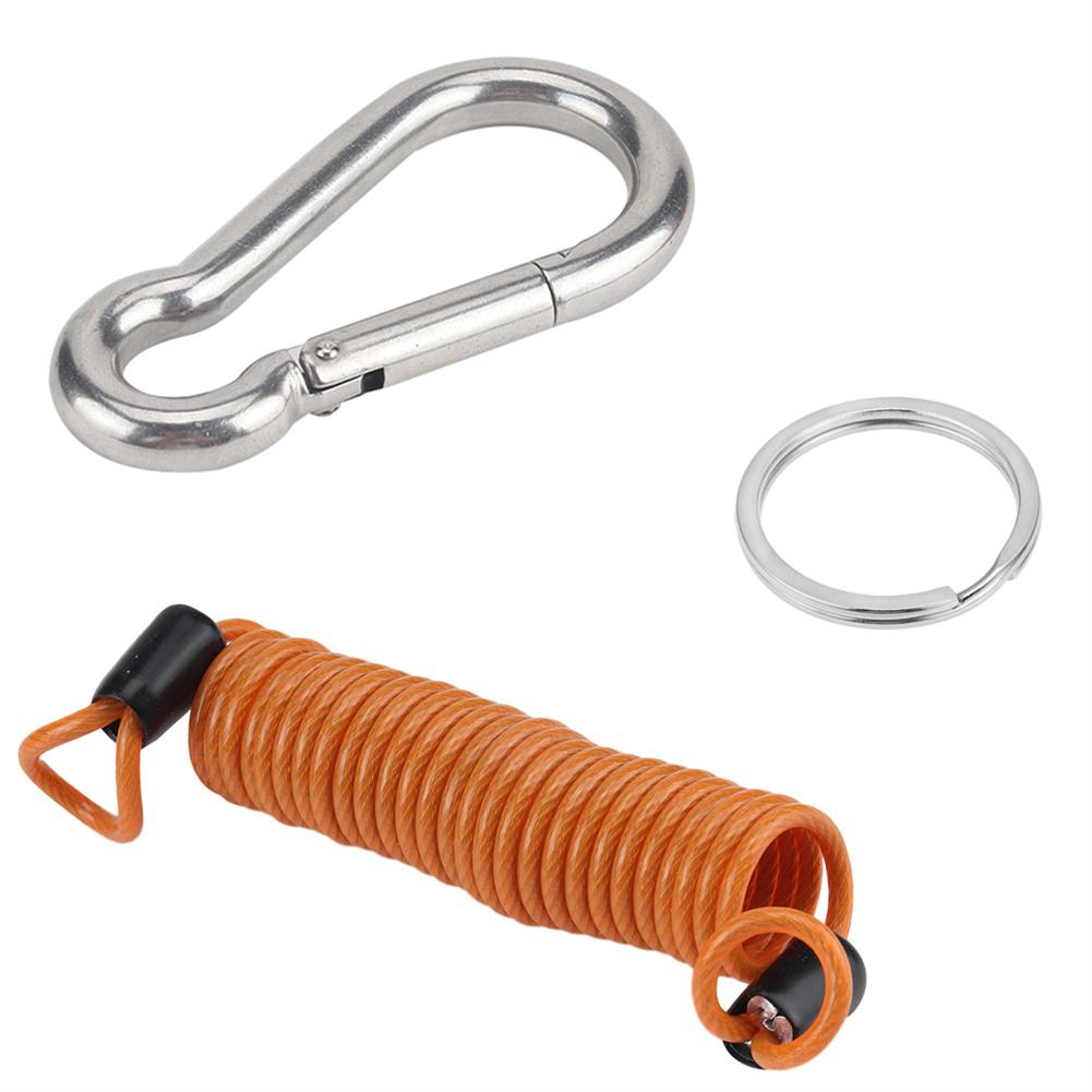 Zip Trailer Coiled Trailer Breakaway Cable Trailer Zip Coiled Breakaway Cable For Caravan Trailer (with 10*100mm Safety Buckle)