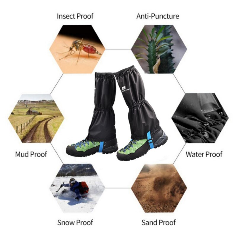 Vandtætte leggings gamacher skitøj åndbart vandtæt snow boo skoovertræk til udendørs vandreture backpacking skiløb