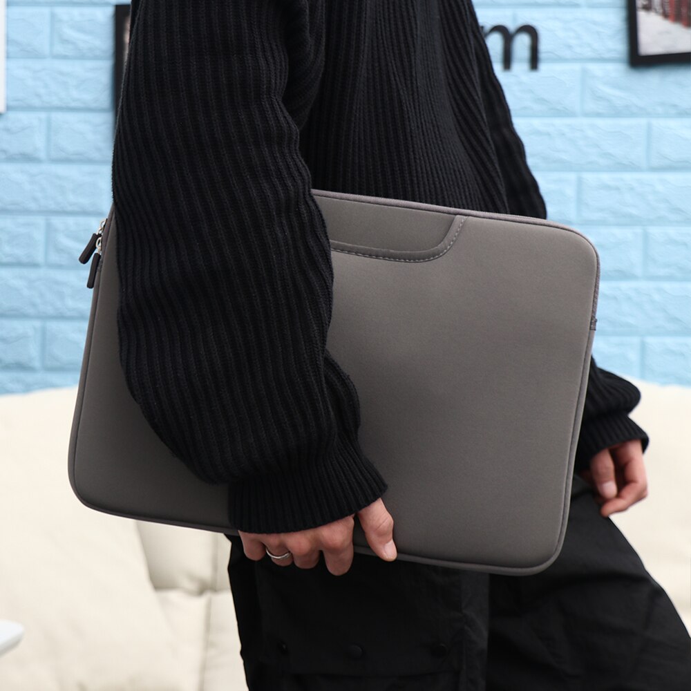 11 13 14 15 15.6 inch Laptop Bag Computer Sleeve Case Handbags Dual Zipper Shockproof Cover For Laptop MacBook Air Pro Retina