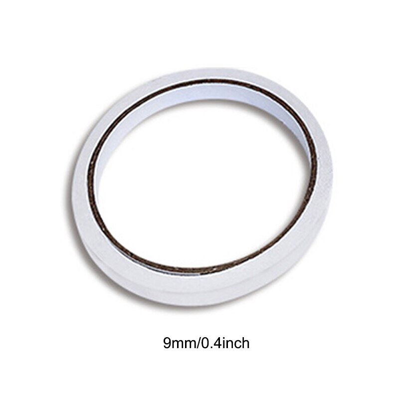 Double Sided Tape Thin Type Easy to Tear Strong Stickiness Adhesive Sticky Tapes for Crafts Letters Shelves Drawers: 9mmX12m