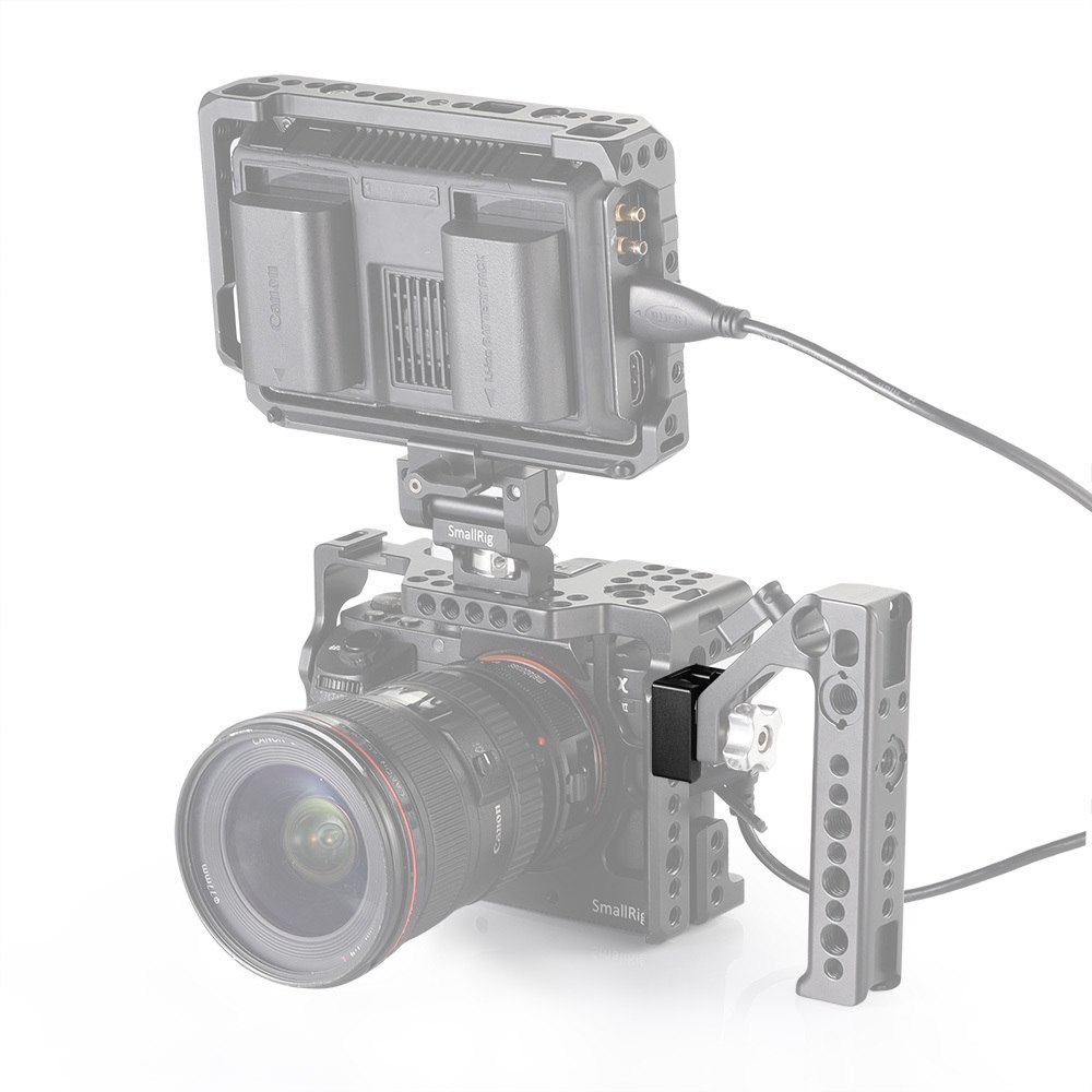SmallRig Cold Shoe Mount Adapter with Anti-off Button For Camera Cage/Monitor/Handle/Plate With 1/4"-20 Threaded Holes-2260