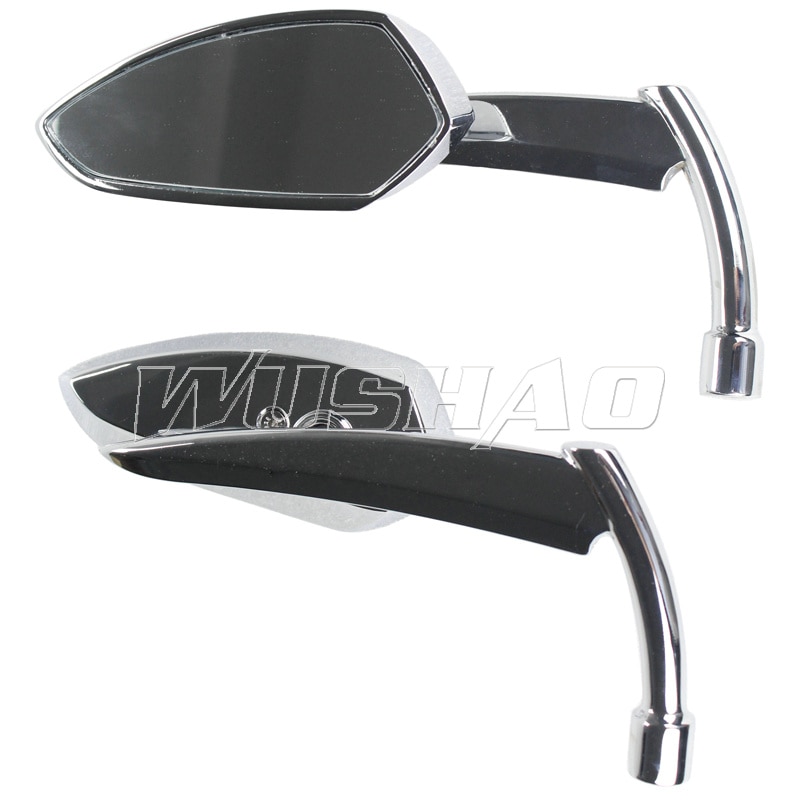 Black Chrome Motorfiets spiegel Achteruitkijkspiegel Zijspiegels Voor Harley Dyna Touring Road Electra Glide Softail Sportster 1200 883
