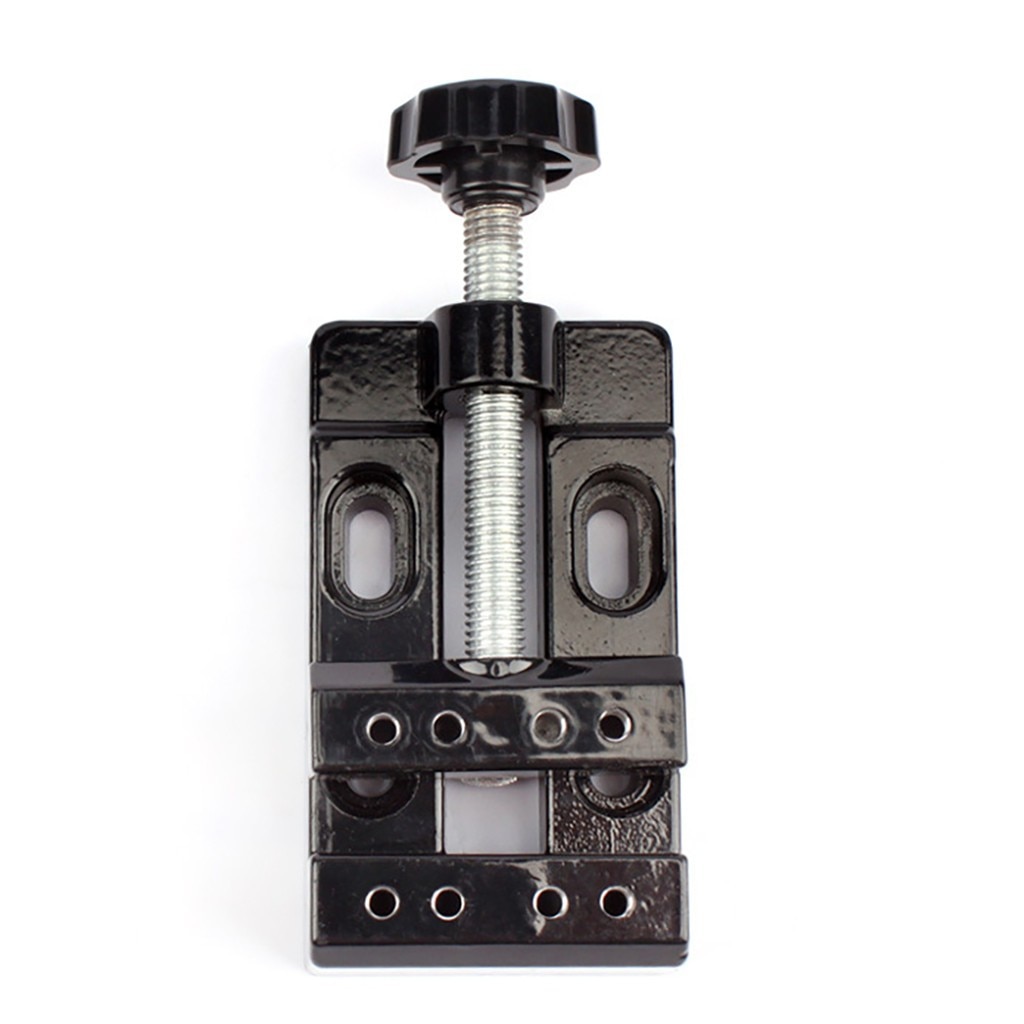 Undefined 1 set Black Jaw Bench Clamp Mini Drill Press Vice Micro Clip Opening Parallel Table Flat Vise DIY Tools 13.5x6.5x3.6cm