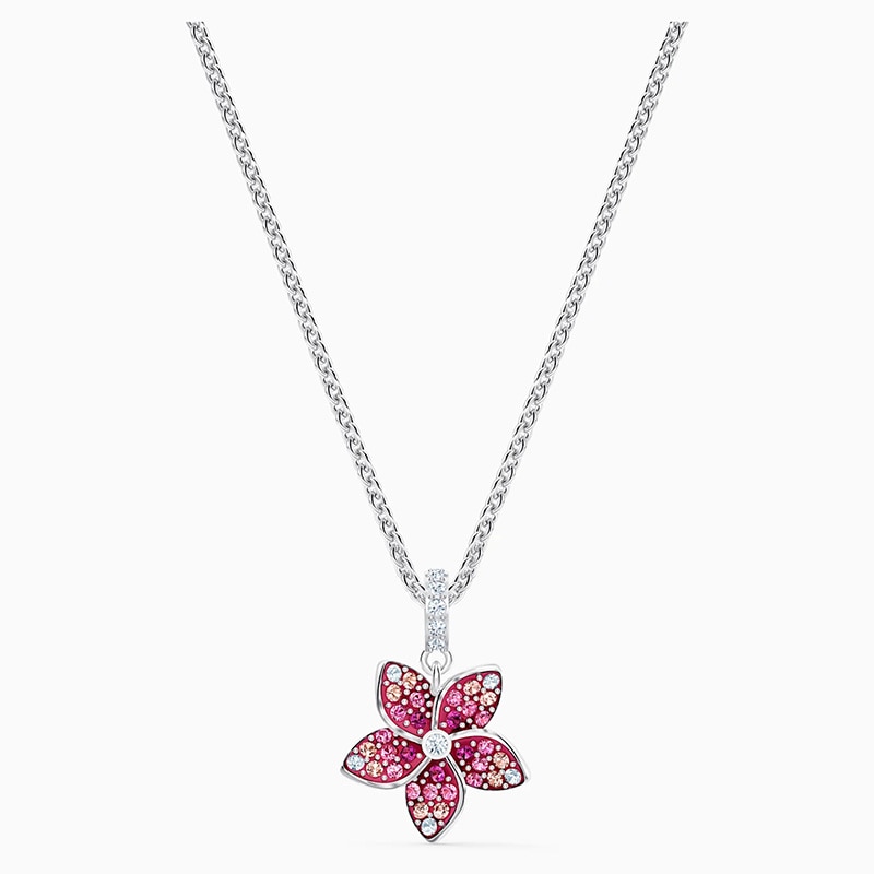 Swarovskis Original 1:1 tropisch Ahorn Blatt und Papagei Sammlung einstellen Schmuck einstellen Halskette und Armbinde Damen