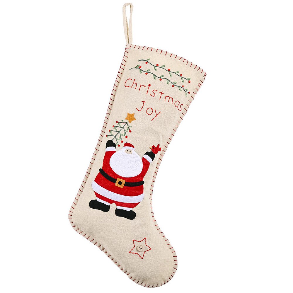 Kerst Dag Hanger Xmas Tree Kous Sack Kinderen Snoep Zakken Decor Xmas Bag Kerst Thuis Feestartikelen Familie: 1pcs Santa Claus