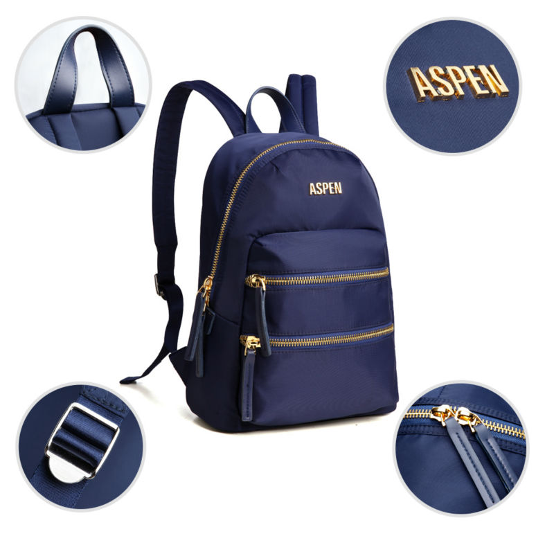 AspenSport-Mochila universitaria para chica, de señorita morral, bolso de viaje de para mujer, mochilas de lona para niño