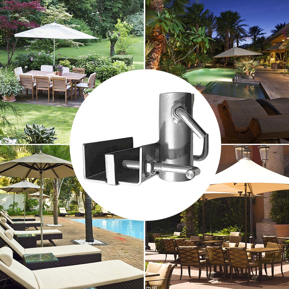Support de Parasol étanche à Clip fixe pour jardin, extérieur, robuste, équipement de pluie, Patio, cour, balcon