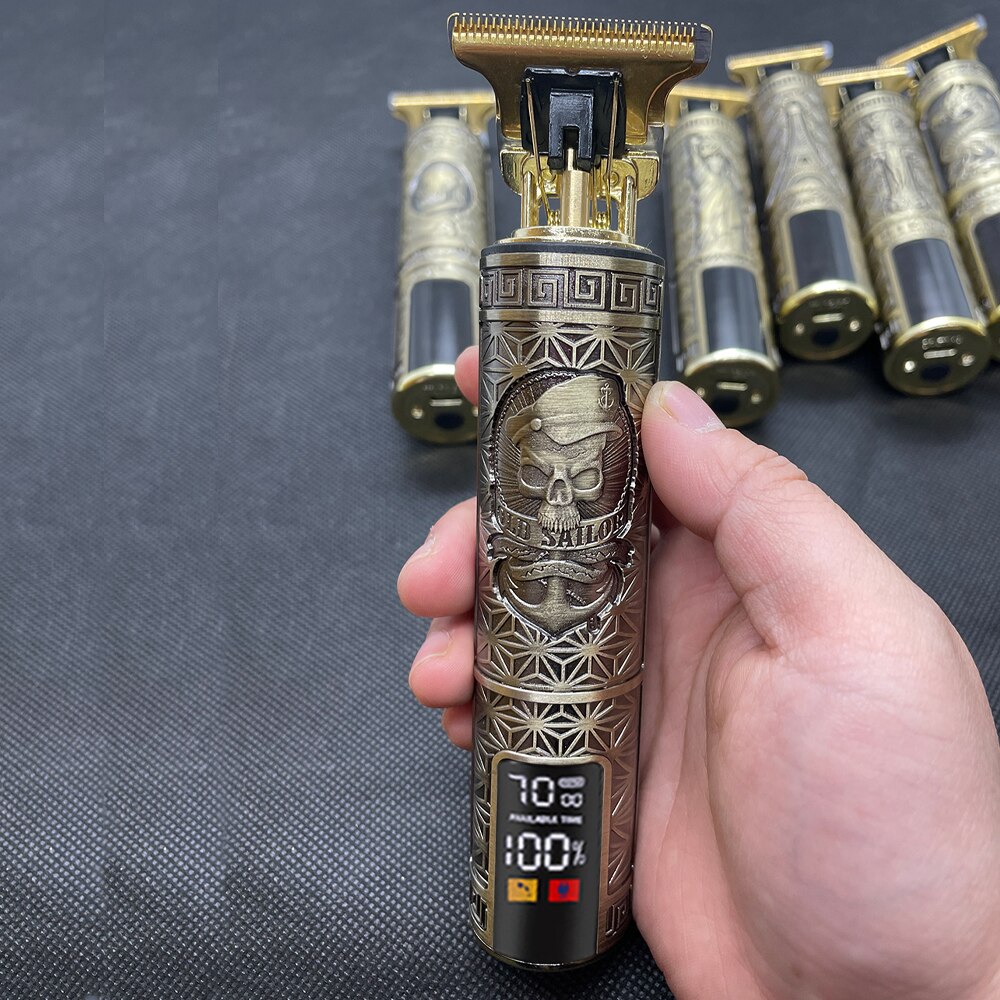 Elektrische Bald Head Tondeuse Trimmer Voor Mannen Oplaadbare Maaier Kapper Scheren Machine Vintage Kapsel Cutter Cordless