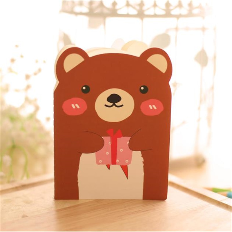1Pcs Mini Cartoon Animal Shape Notepad Journal Diary Notebook Writting Paper Cute Memorandum School Supplies Stationery For Kids